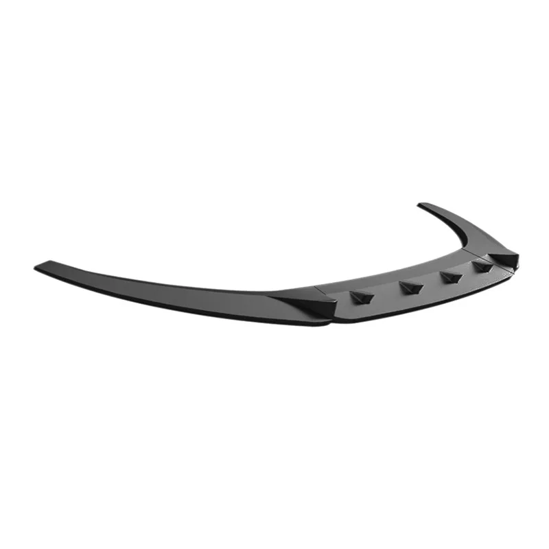 For VW Volkswagen Caddy Mk5 2021 2022 2023 2024 Spoiler Car Front Bumper Lip Glossy Black Or Carbon Fiber Look Body Kit