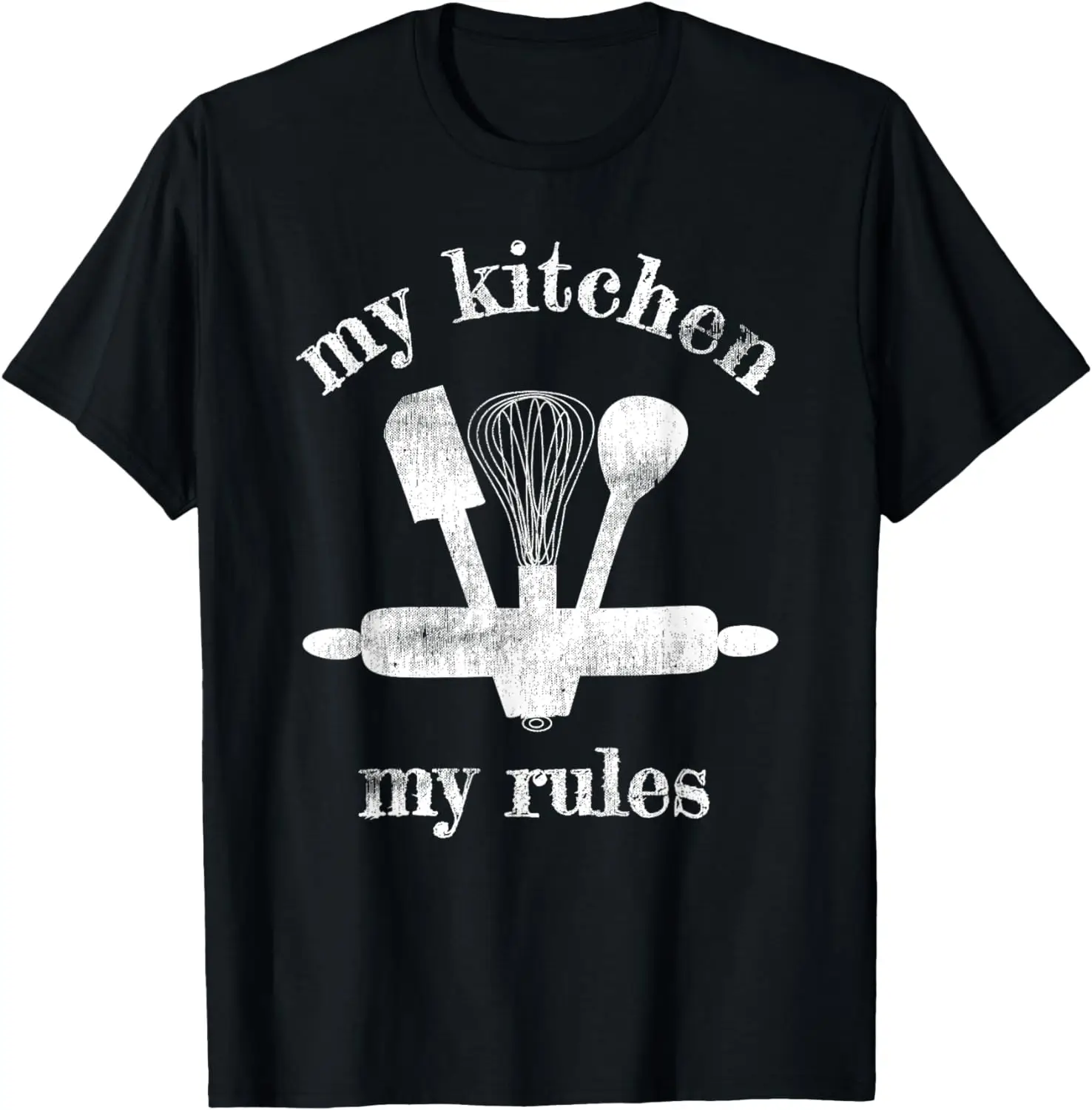 

MY KITCHEN MY RULES HOME COOK BAKER KITCHEN TOOLS T SHIRT