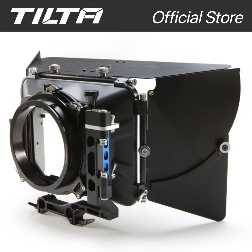 TILTA MB-T03 4×4 Carbon Fiber Matte Box for 15mm Rod Support Rig DSLR