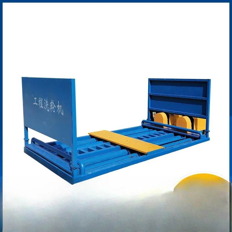 Roller type car washing machine for construction site Automatic construction vehicle car washing table Construction site car