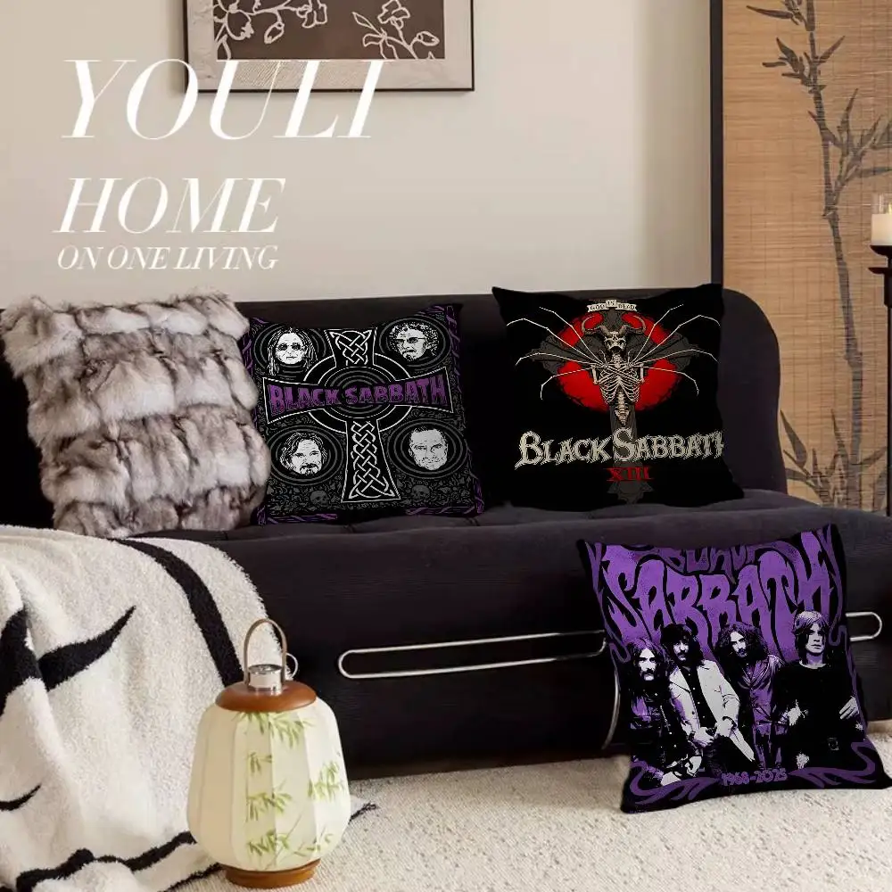Heavy Metal Band B-Black Sabbath pillow cover sofa cushion cover home room decoration children gift