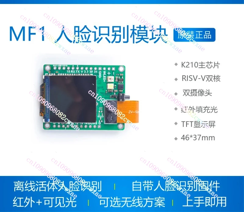 MF1 AI IoT Offline Live Face Recognition Module K210 Development Board with Firmware Sipeed