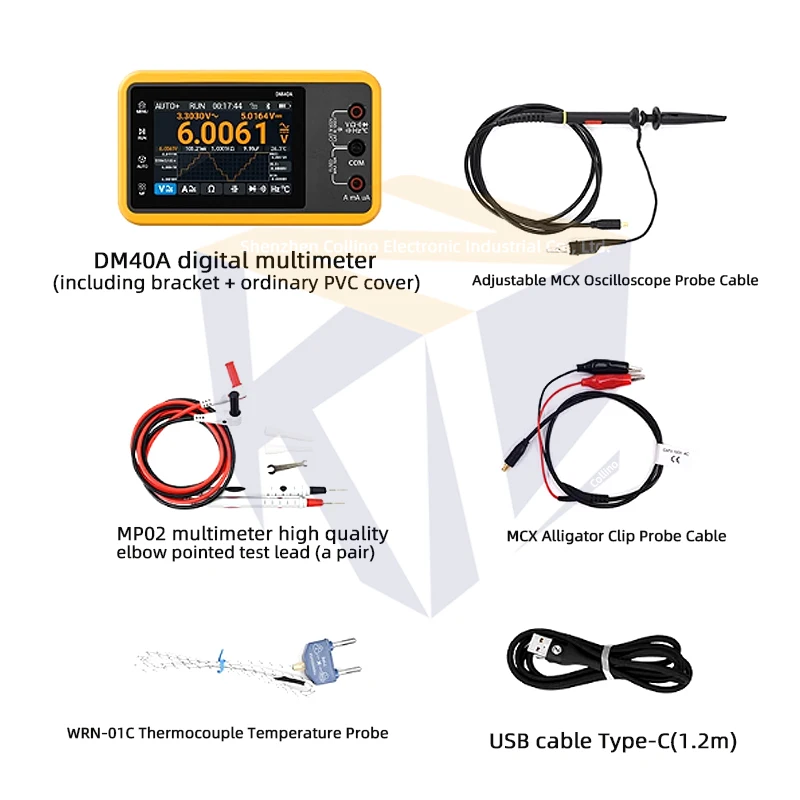 1set DM40 Digital Multimeter 4-Digit Semi-Oscilloscope Signal Generator Three-In-One Handheld Portable DM40B DM40C image 3