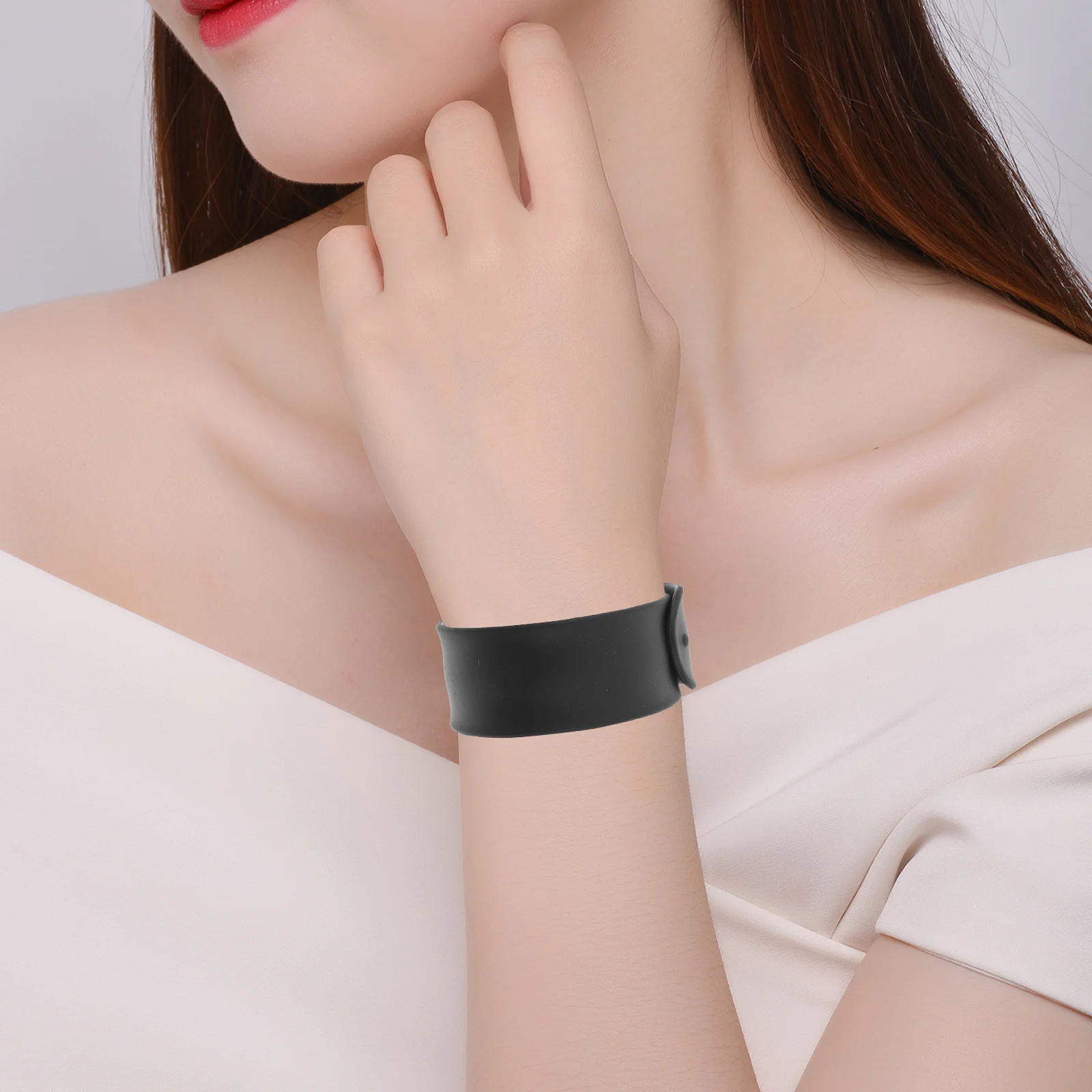 

18pcs Silicone Cable Organizers Reusable Wrap Bands For Wrapping Paper Rolls Cables Easy Slap On Removal Home Office Vehicle Use