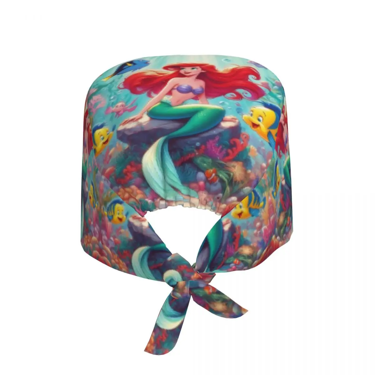 Custom Cartoon The Little Mermaid Game Medical Staff Scrubs Hat Unisex Anima Doctor Nursing Surgical Cap Scrub Caps