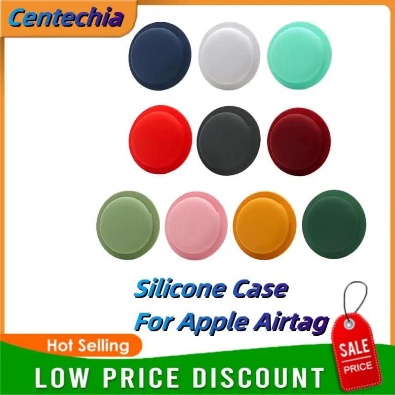 Silicone Case For Apple Airtag Pastable Colorful Protective Cover Drop And Dust Proof Protective Sleeve Tracker Accessories