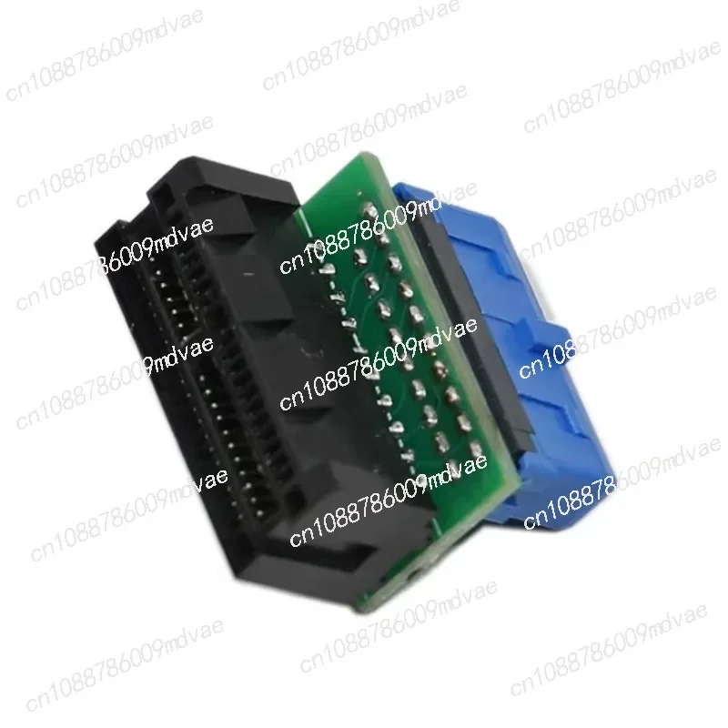 Chassis front gold finger USB3.0 adapter ordinary main board standard universal 19-pin USB3.0 adapter