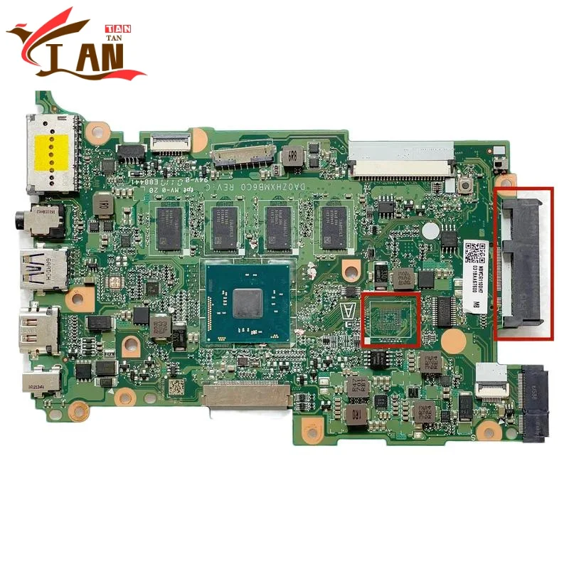 

Laptop Motherboard For ACER TravelMate B117 B117-M X5-E8000 CPU NBVCG1100H DA0ZHXMB6C0 System Motherboard 100% work TAN TAN
