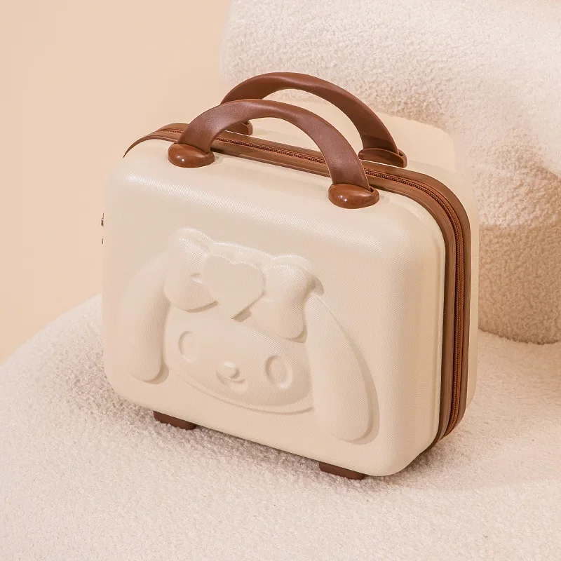 حقيبة كرتونية محمولة جديدة مقاس 14 بوصة Sanrios Kawaii أنيمي حقيبة مستحضرات التجميل حقيبة صغيرة خفيفة لطيفة للأمتعة تذكارية للطلاب #6