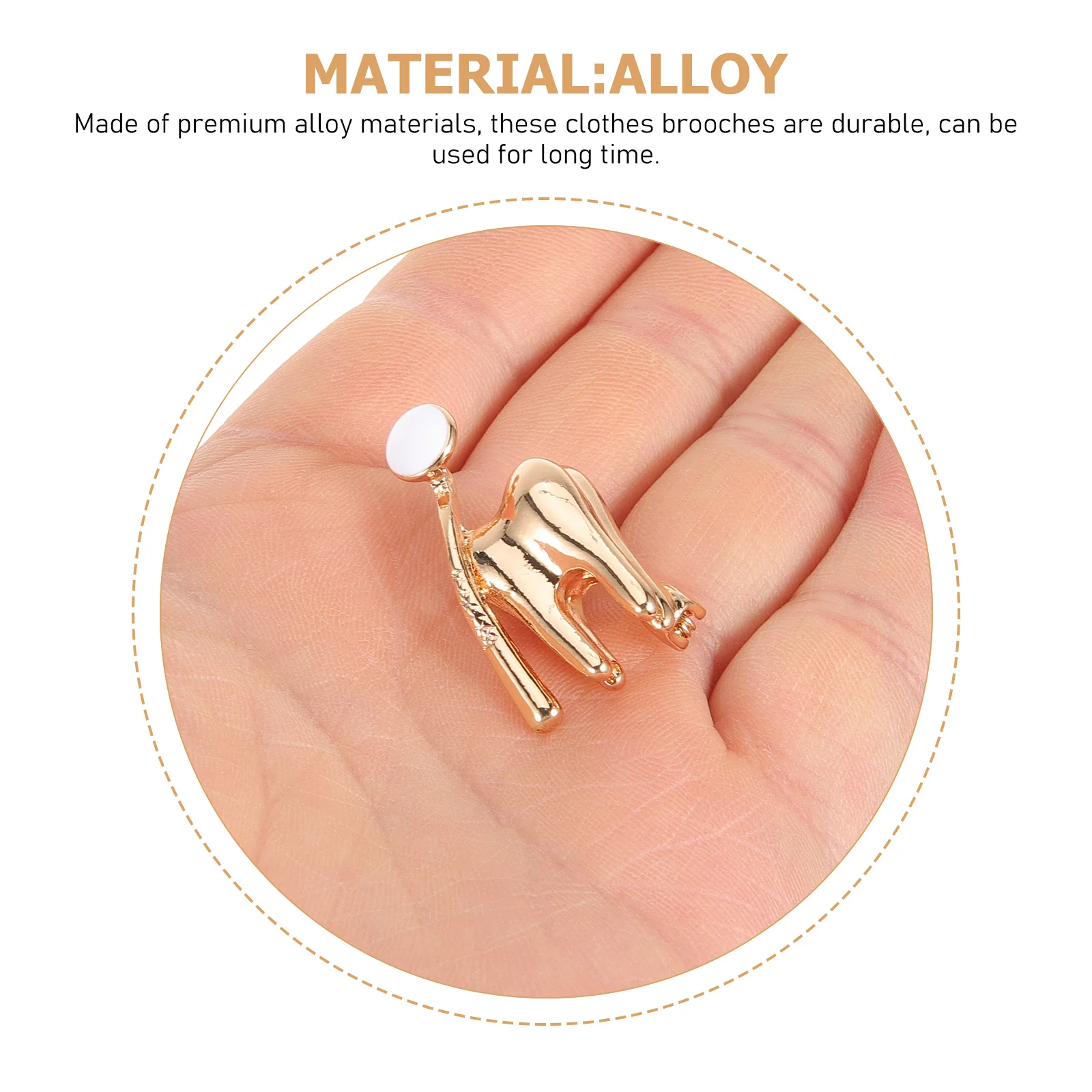 

2pcs Tooth Pin Brooches Premium Alloy Metal Lapel Pins For Clothes Hats Bags Nurse Doctor Gift Unisex Fashion Decorative Pin