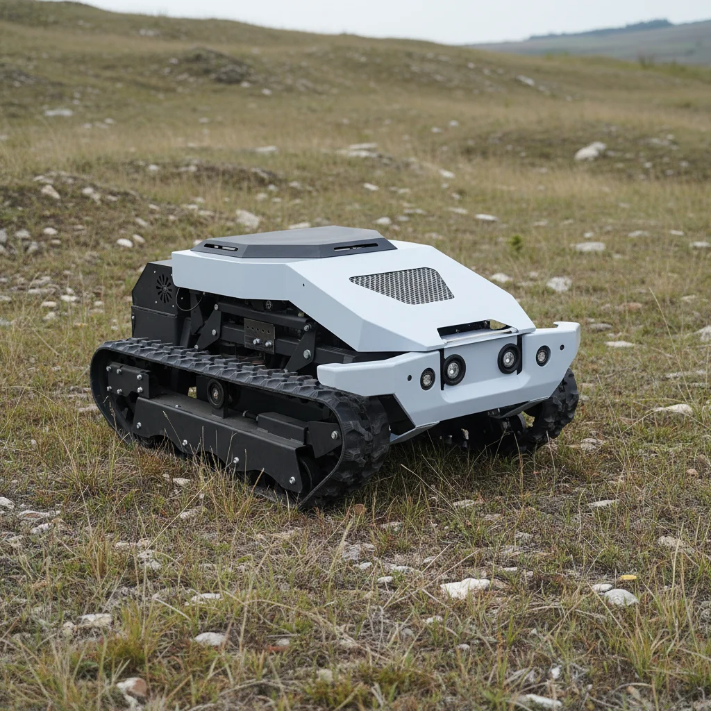 

Customize Wireless Remote Control Crawler Grass Cutter High Efficiency Lawn Mower For Orchard