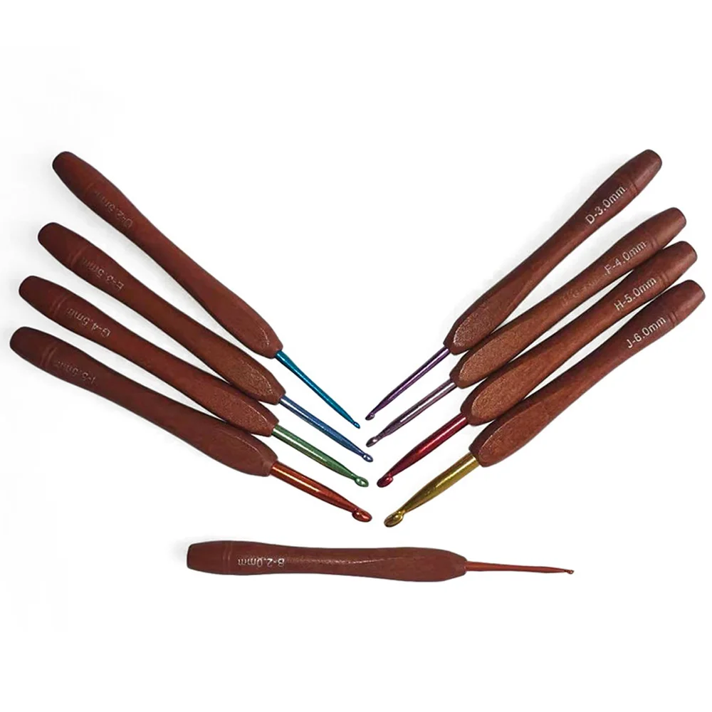 Multi Specification Wooden Handle Crochet Hook Set Diy Knitting Tool Sweater Needle Sweater DIY Tool Hook Hook Knitting