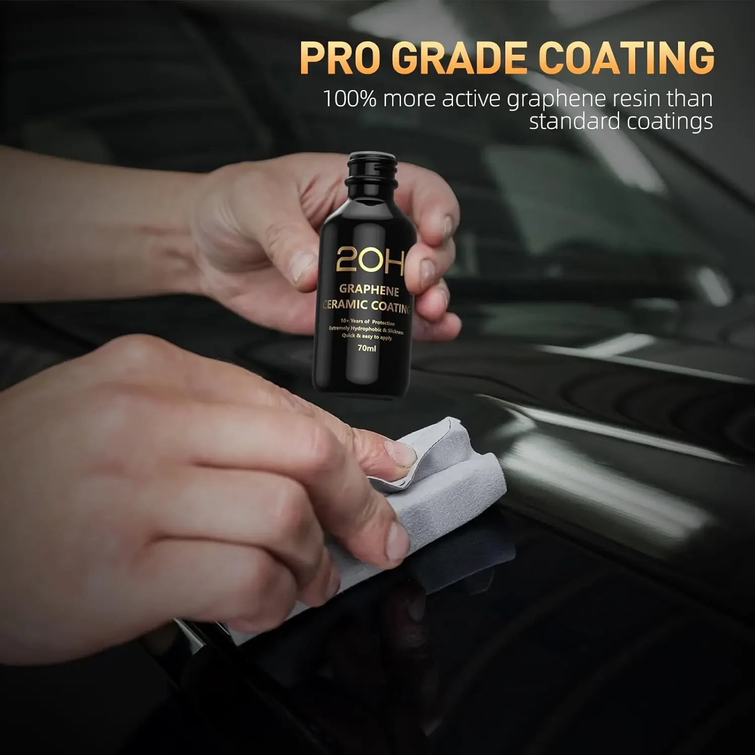 Graphene Ceramic Coating 20H with Self Healing and UV Track Technology Car Detailing Professionals 10+ Years of Protection