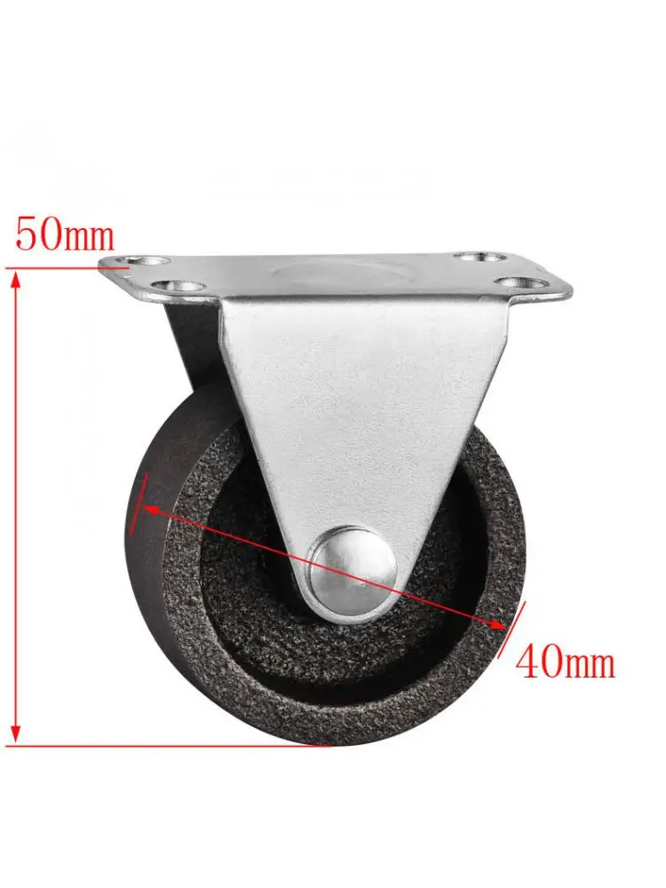4 kółka sztuk/partia 1.5-calowe żeliwne koło, średnica: 40mm, metalowe meble, kierunkowe, wysokość: 5cm,