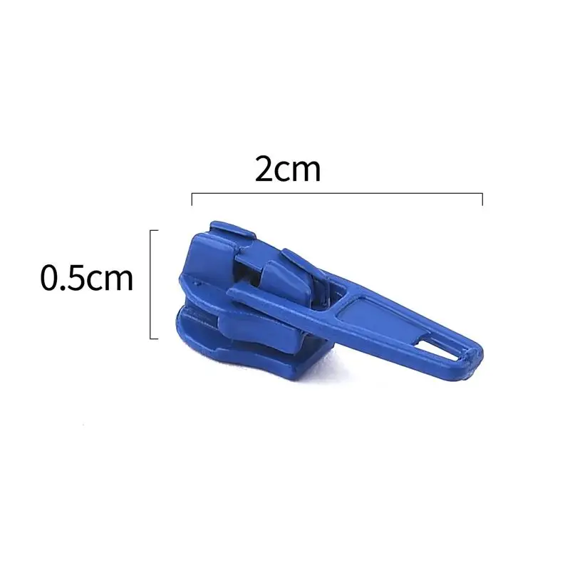 10Pcs 3# Nylon Coil Auto Lock Zipper Puller DIY Sewing Tool Zipper Slider For Tailor Sewing Accessories