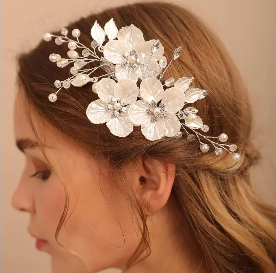 Pearl Rhinestone Wedding Hair Combs Hair Accessories For Women Accessories Hair Ornaments Jewelry Bridal Headpiece