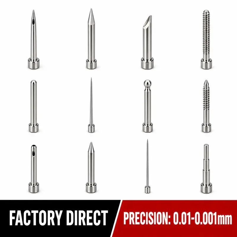 for  Precision Needle  Bearings Swiss Machined Small Diameter Parts Conical Grinding Rollers High Accuracy Tolerance 0.01mm