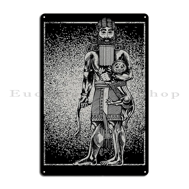 ملصق لافتة معدنية من Gilgamesh Tigris Euphrates لتزيين جدران السينما ومرآب السينما المخصص للمطبخ #3