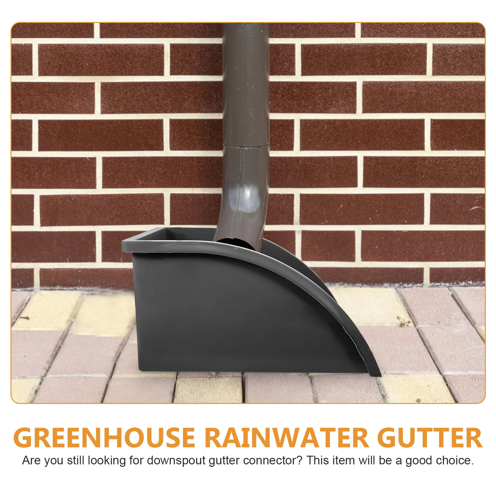 

1pcs Pvc Downspout Connector Durable Rainwater Collection System Easy Install Splash Block Rain Diverter Water Collection Barrel