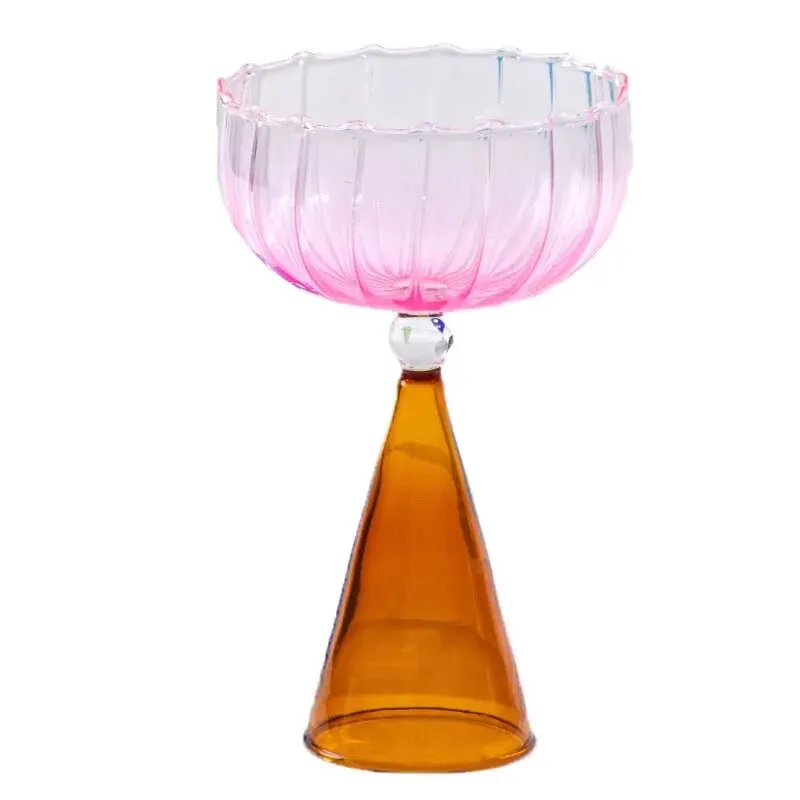 Nordic Minimalist Cocktail Glass High-temperature Resistant Champagne Ice Cream Water Decoration