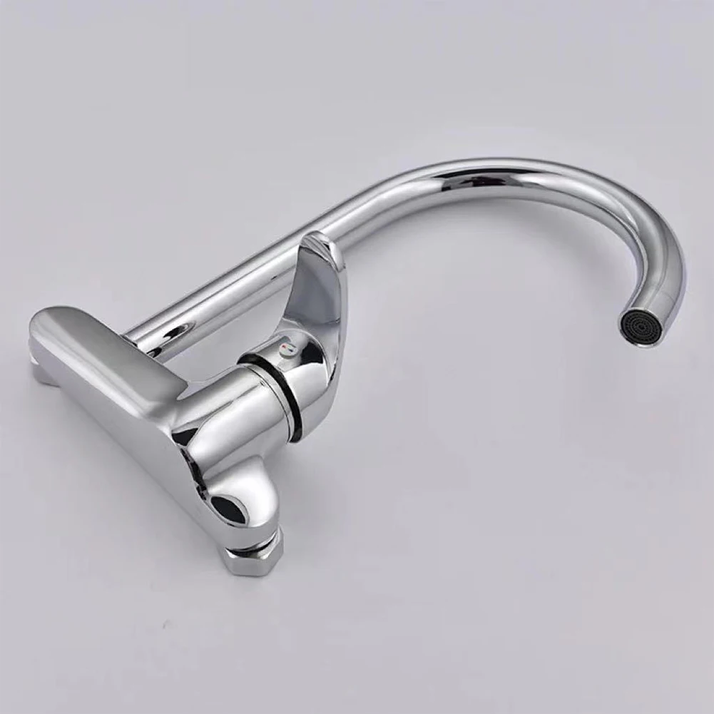 For Commercial Use Brass Kitchen Faucet Chrome Faucet Brass Construction Easy Installation High-quality Material