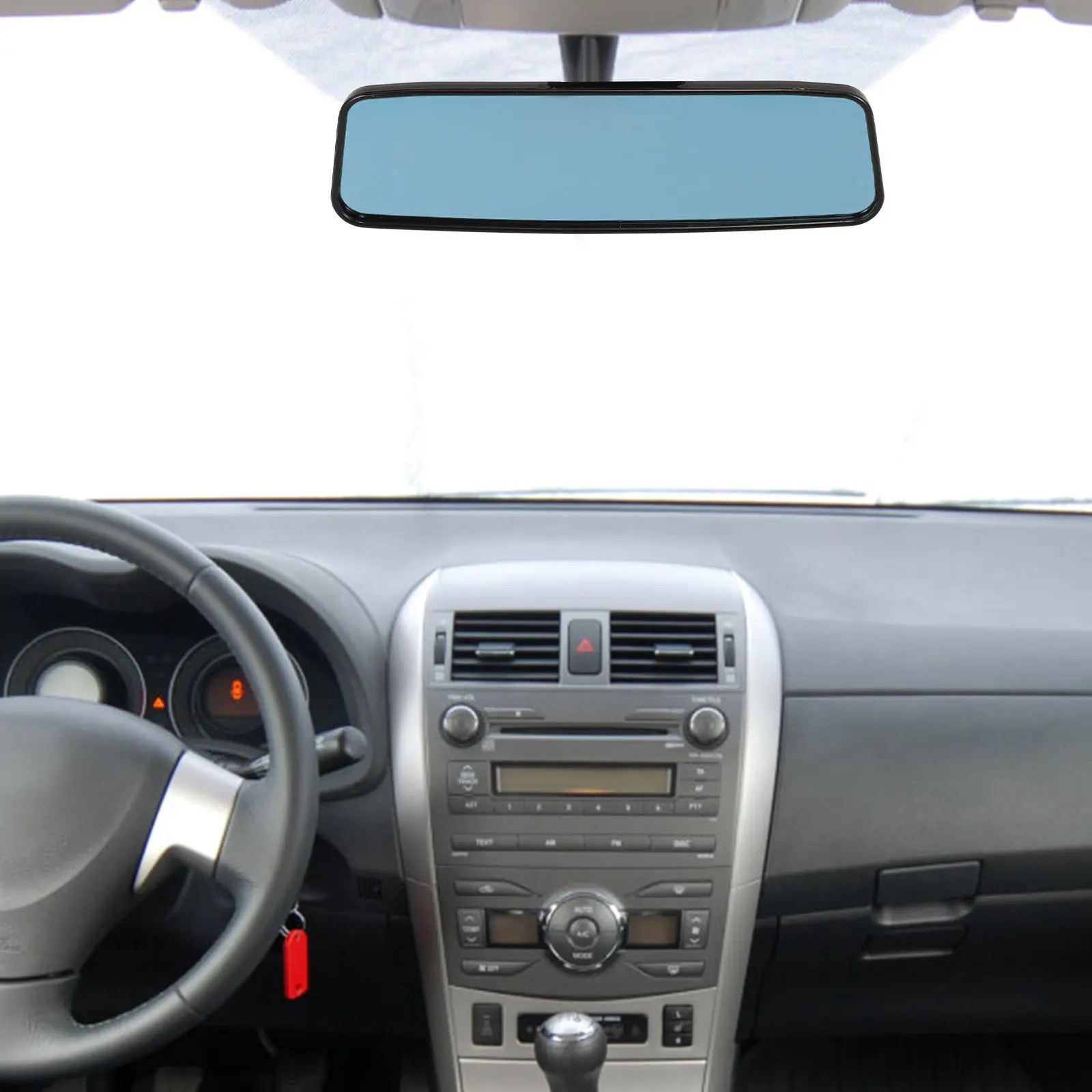 

Universal Suction Cup Car Rearview Mirror Wide Angle Anti-Glare Interior Rear View Mirror for All Vehicles Enhanced Safety Blind