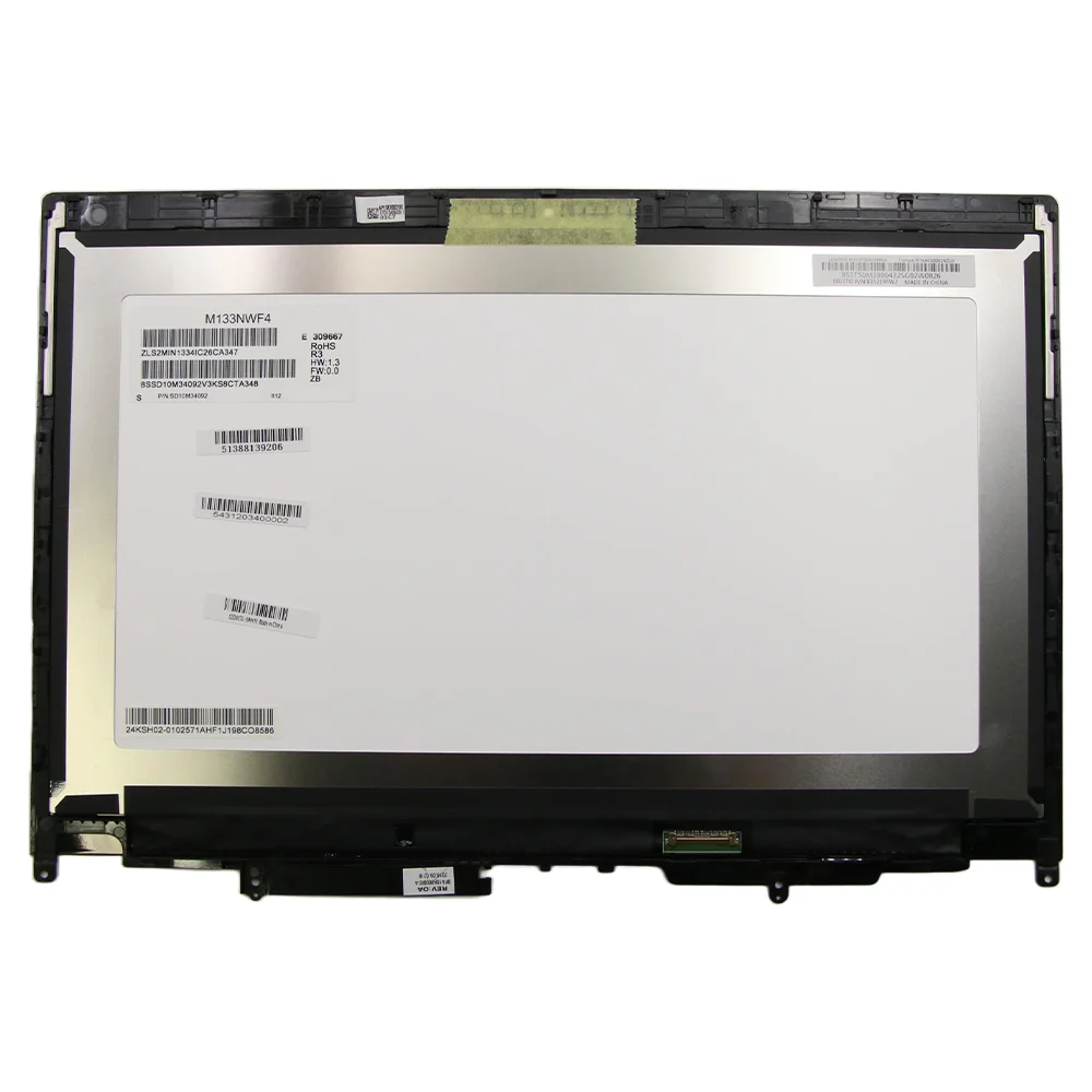 New For Lenovo ThinkPad X380 Yoga Laptop LCD Screen Touch ASM IVO+Mutto FHD W/Cam 02DA170 02DA168 02DA167 02DA169