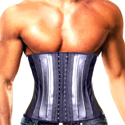 Fajas Colombiaanse Body Shaper Gordels Mannen Modelleren Riem Taille Trainer Vet Compressie Riem Workout Shapewear Latex Cincher Korset