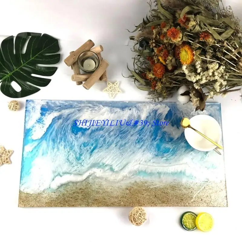 

E21F силиконовые формы для лотков для эпоксидной смолы, прямоугольная форма для литья эпоксидной смолы для поделок своими доска,