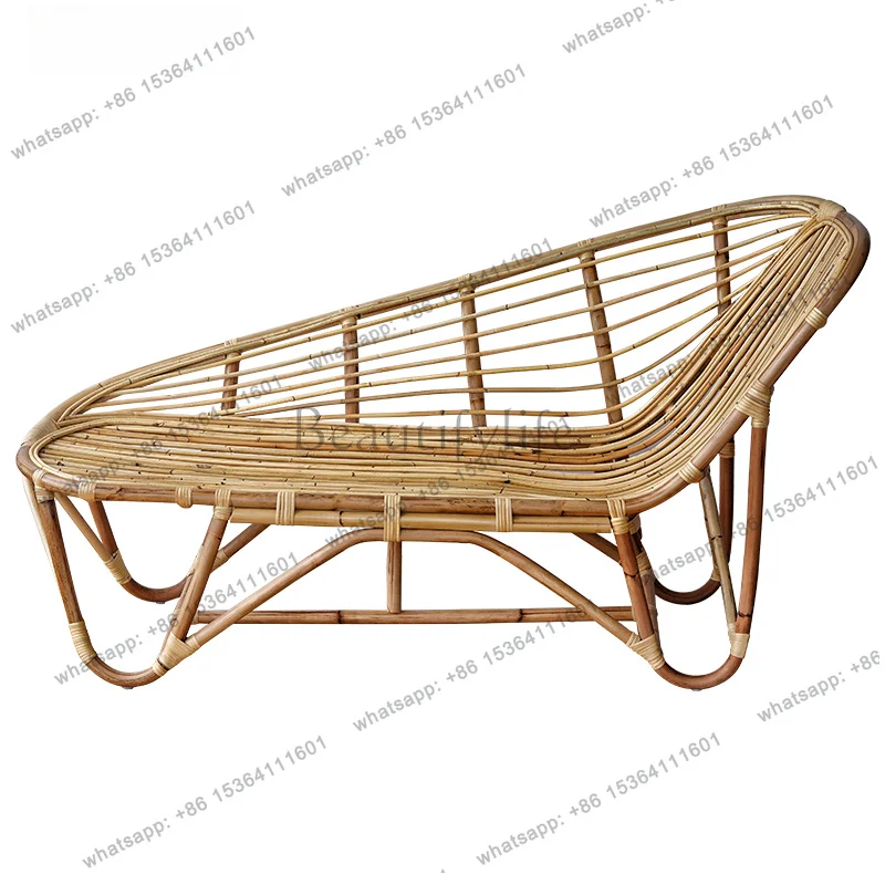 Nordic Rattan Lounge Recliner Living Room Lazy Comfortable Leisure Chairs Sofa Chaise Adult Bedroom Sillon Furniture Home