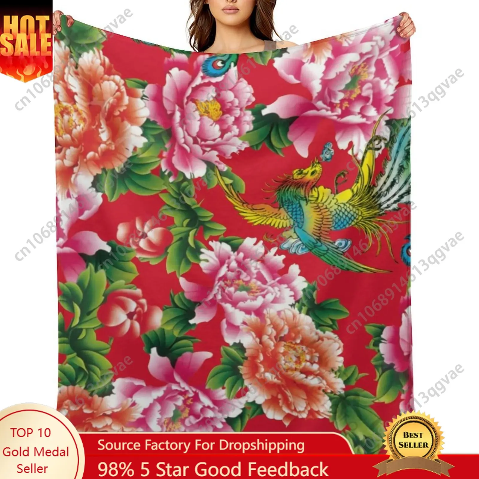 

Northeast Big Flower Design Flannel Blankets Are Soft Comfortable and Warm Perfect for Winter Naps Homes Offices Travel Camping