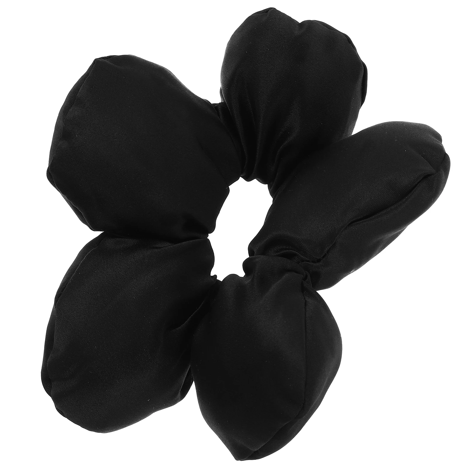 

Резинка для волос с большим цветком, черные женские модные вьющиеся галстуки, очень большие эластичные мягкие удобные праздничные повседневные завязки