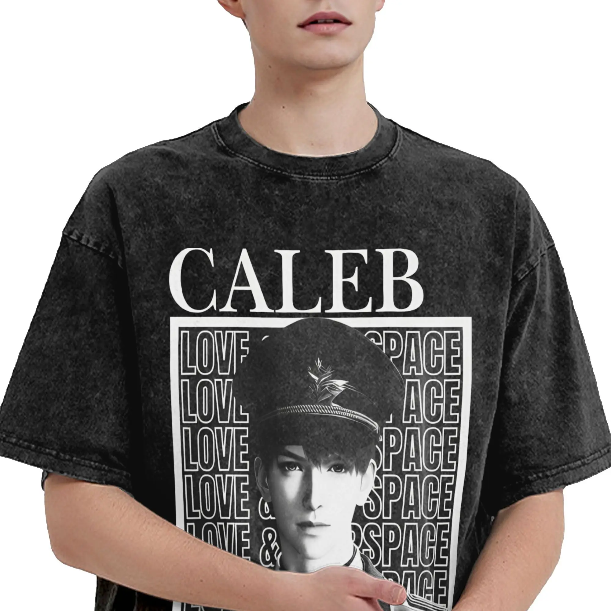 고죠 실루스 걸 디너 제인 러브 딥스페이스 티셔츠 남성용 코튼 퍼니 티셔츠 라운드넥 티셔츠 반팔 탑 선물 아이디어