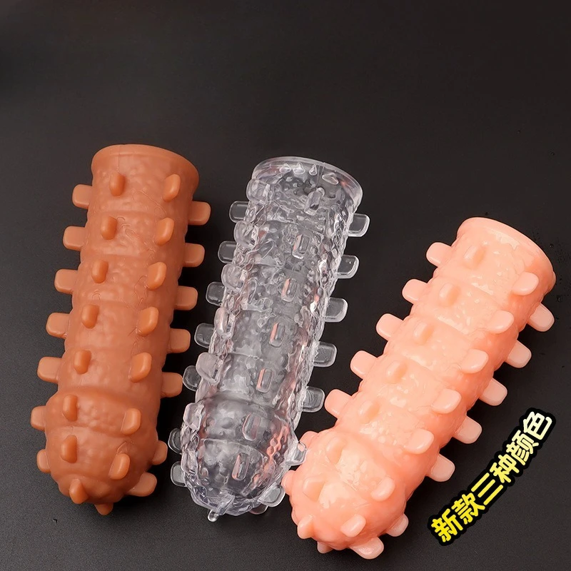 Silicone Penis Lengthened Rubber Dildo Bondage Sex Toy Adult Supplies G-spot Sexys Accessories Phallus Cover Stimulating Erotyka