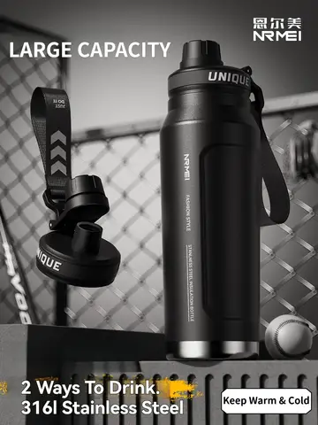 1.5L Drinkware 보온병 물병 스테인레스 스틸 진공 플라스크 텀블러 커피 컵 절연 뜨거운 차 차가운 캠핑 열