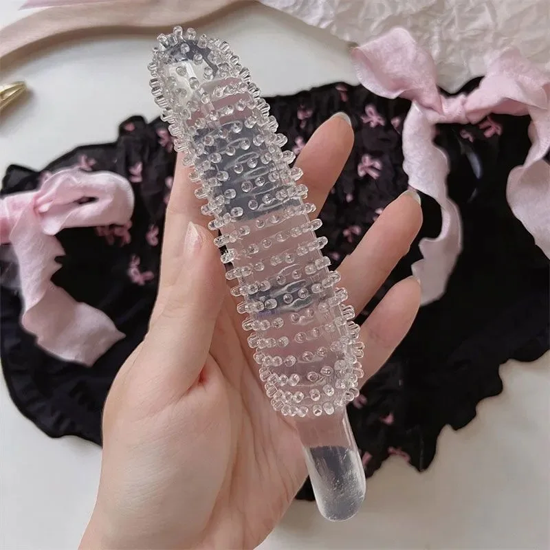 Fairy Stick Large Granule mace Soft clear Penis Anal Plug Butt Plug Sex Toys For Man Woman Couples Vaginal And Anal Stimulation