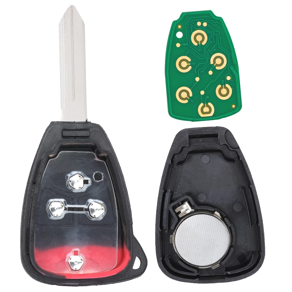 KEYECU OHT692713AA 315MHz ID46 FOB TRANSMITTER REMOTE  KEY TO START for 2007-2017 JEEP WRANGLER PATRIOT COMPASS