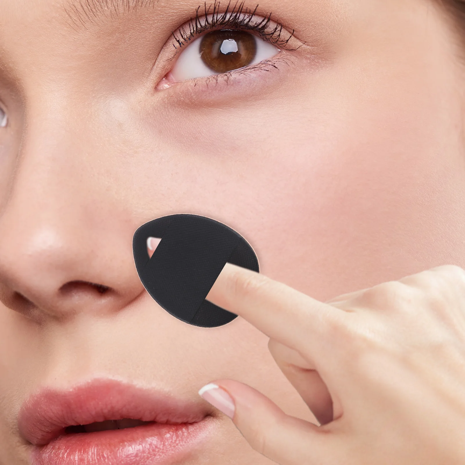 

20pcs Mini Makeup Black Small Beauty Powder Foundation Cushion Sponge for Face Dry Powder Products T Zone