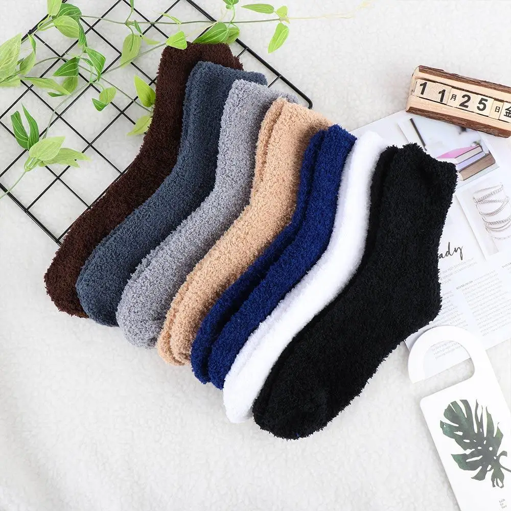 Extremely Cozy Cashmere Velvet Socks Men Women Winter Warm Sleep Bed Floor Home