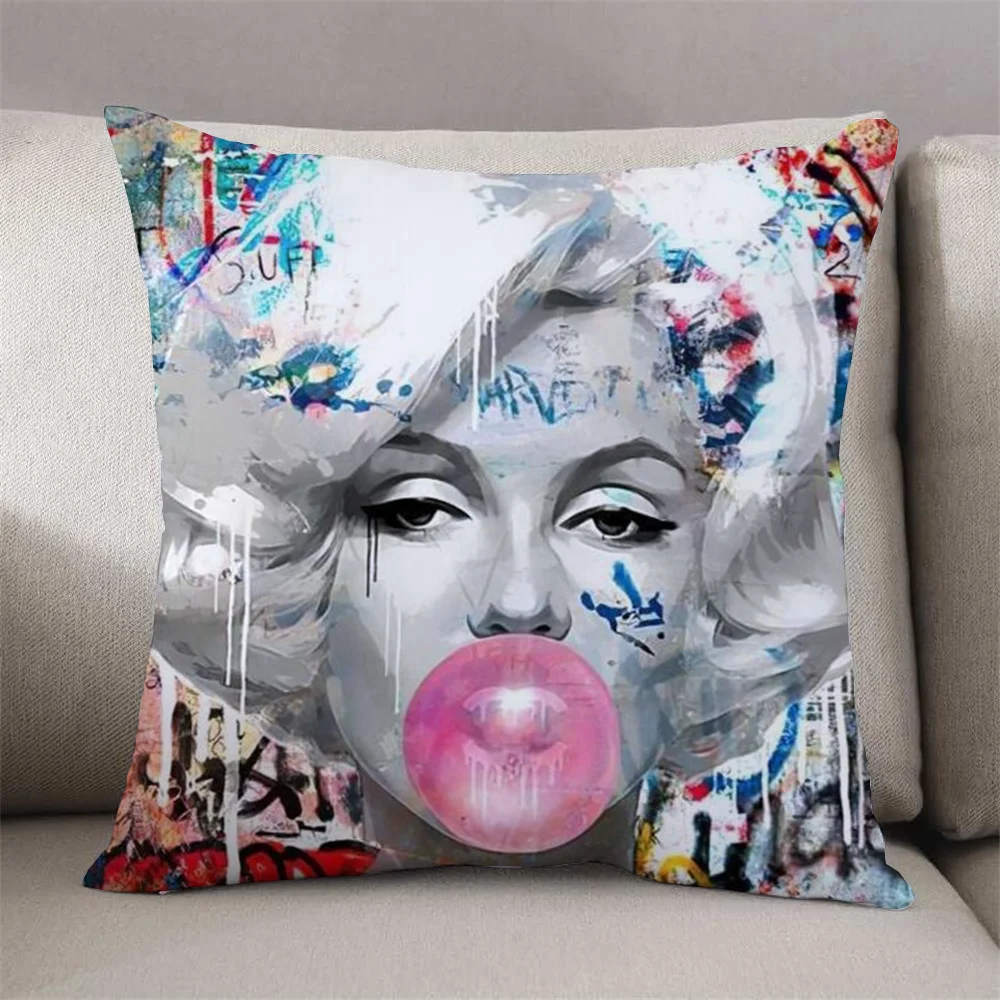 Cuscini per divani Marilyn Monroe fodera per cuscino decorativo per federe cuscini per letto cuscini per soggiorno decorazioni per la casa