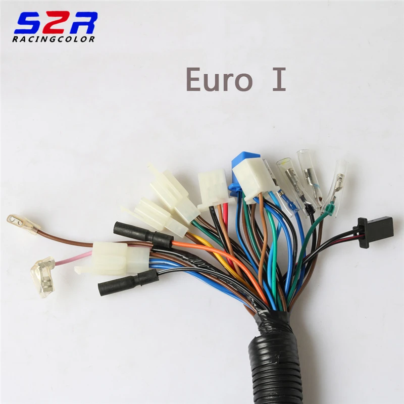 S2R Motorcycle Socket Cord Assy Circuit Cable Complete for YAMAHA YBR125 YBR YB 125 Electric Full Vehicle Wiring Harness Line