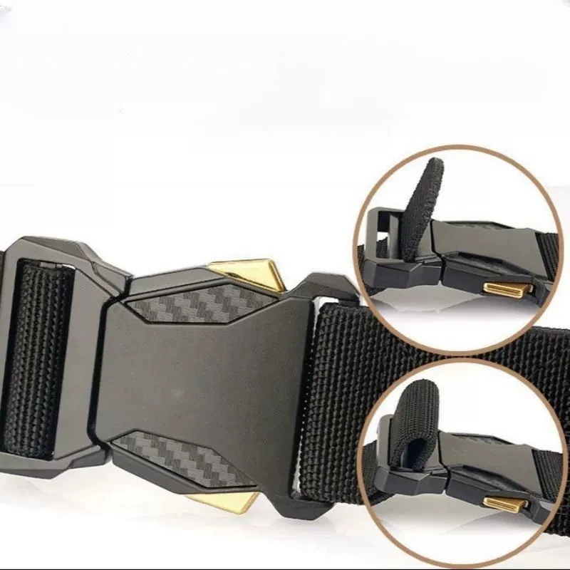 Herren-Gürtel, modischer Business-Taktikgürtel, multifunktionaler elastischer Gürtel für Outdoor-Sportarten, Golf-Dekoration für Herren und Damen – Detail 7