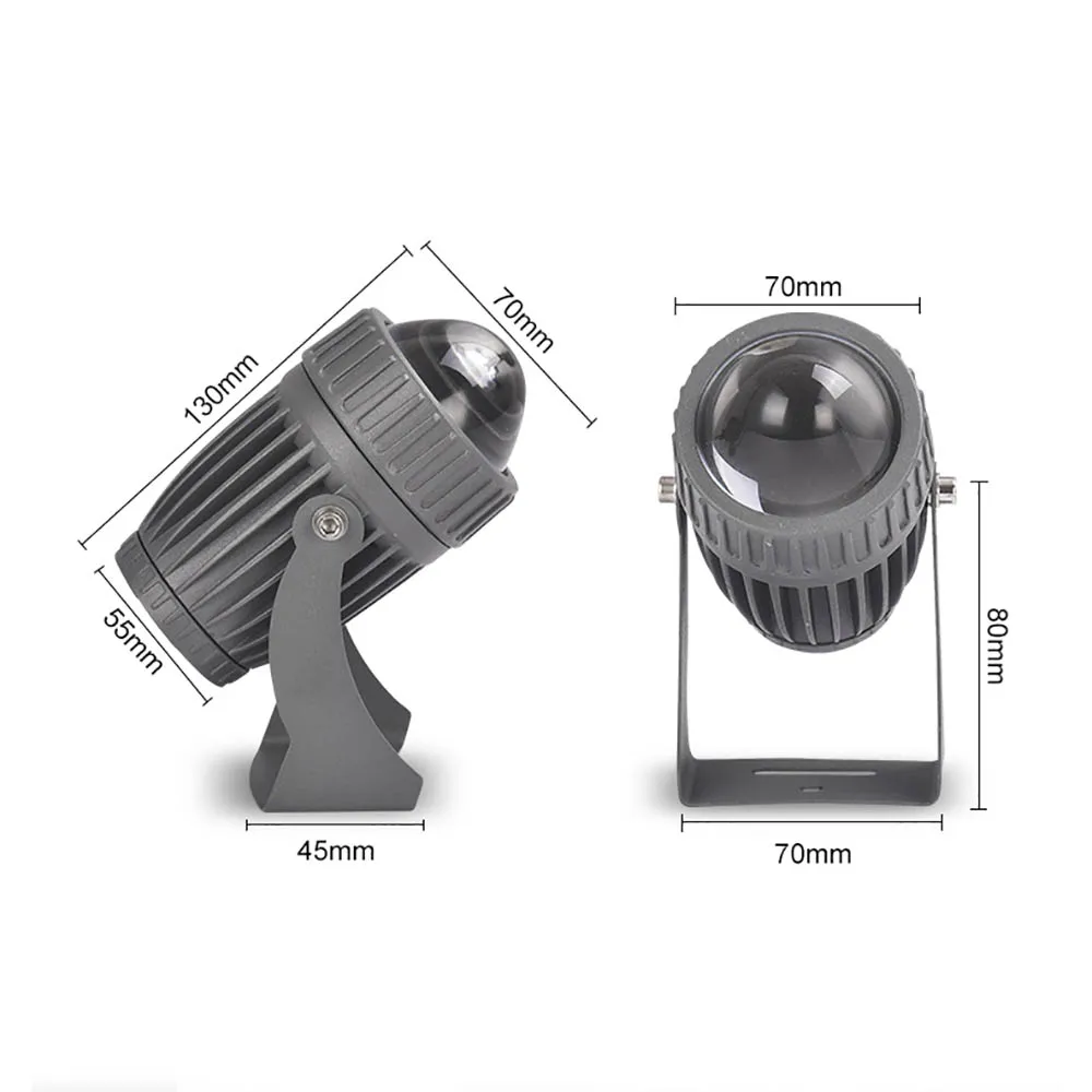 2 Stuks 20W Outdoor Led Spotlight Ac 220V -240V Smalle Beam Hoek Waterdichte Schijnwerper Landschap Straat Tuin Vierkante Schijnwerper