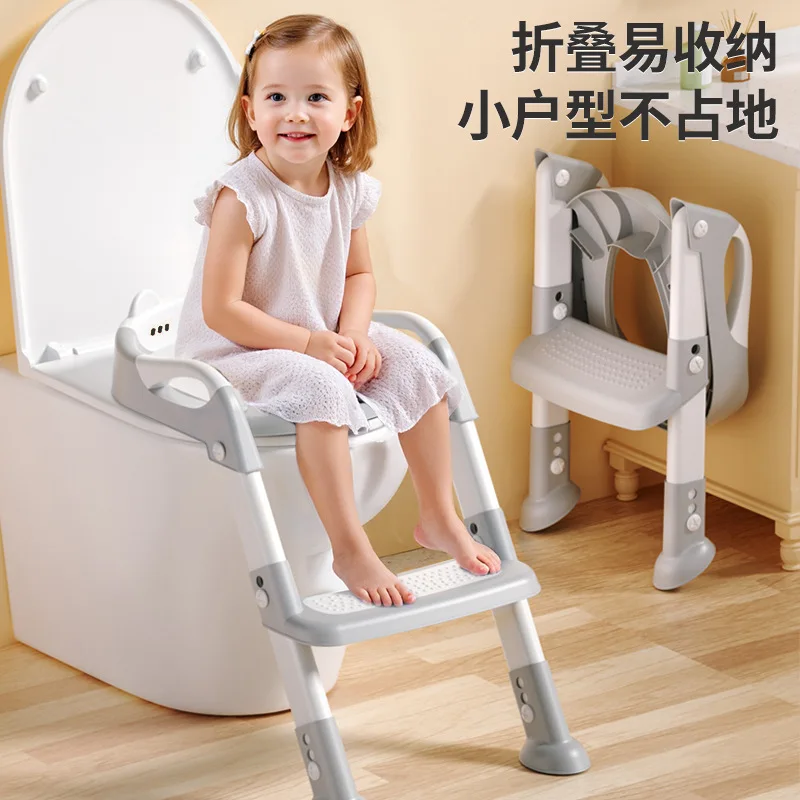 어린이 화장실 계단형 변기 보조 매트 랙 발판 소년 소녀용