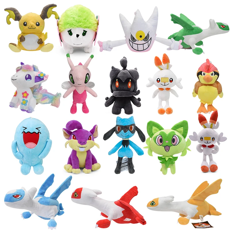 Pokemon Rattata Latias Latios Sprigatito Pidgeotto Celebi Wobbuffet Marshadow Sammlerstück Plüsch Anime Spielzeug Geburtstagsgeschenke – Detail 1