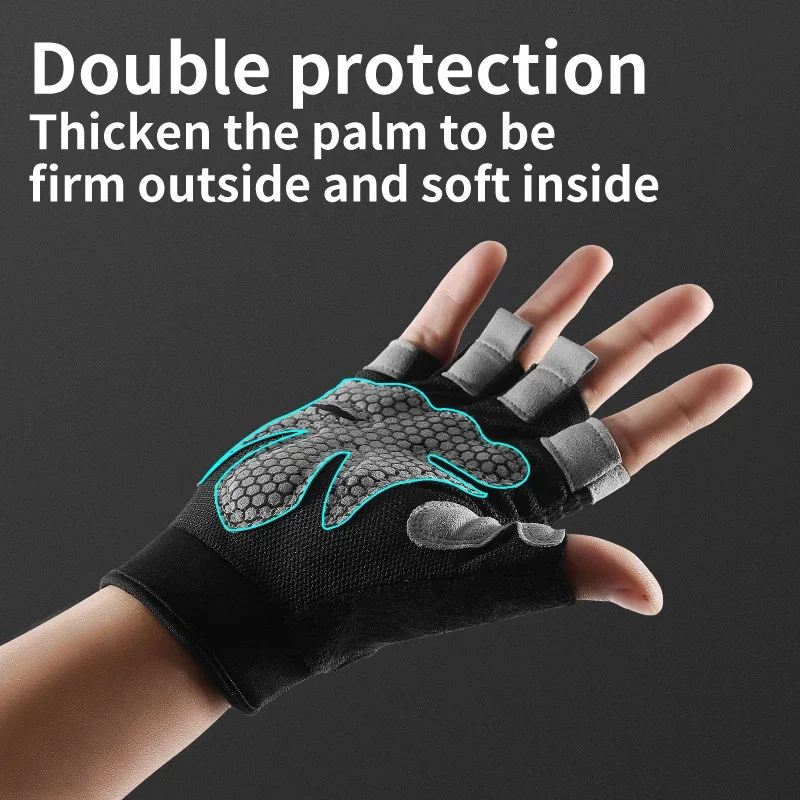 Topline Tackle Unisex Fishing Gloves Breathable Wear-resistant Riding Racing Outdoor Mittens Cycling Bicycle Half Finger Gloves