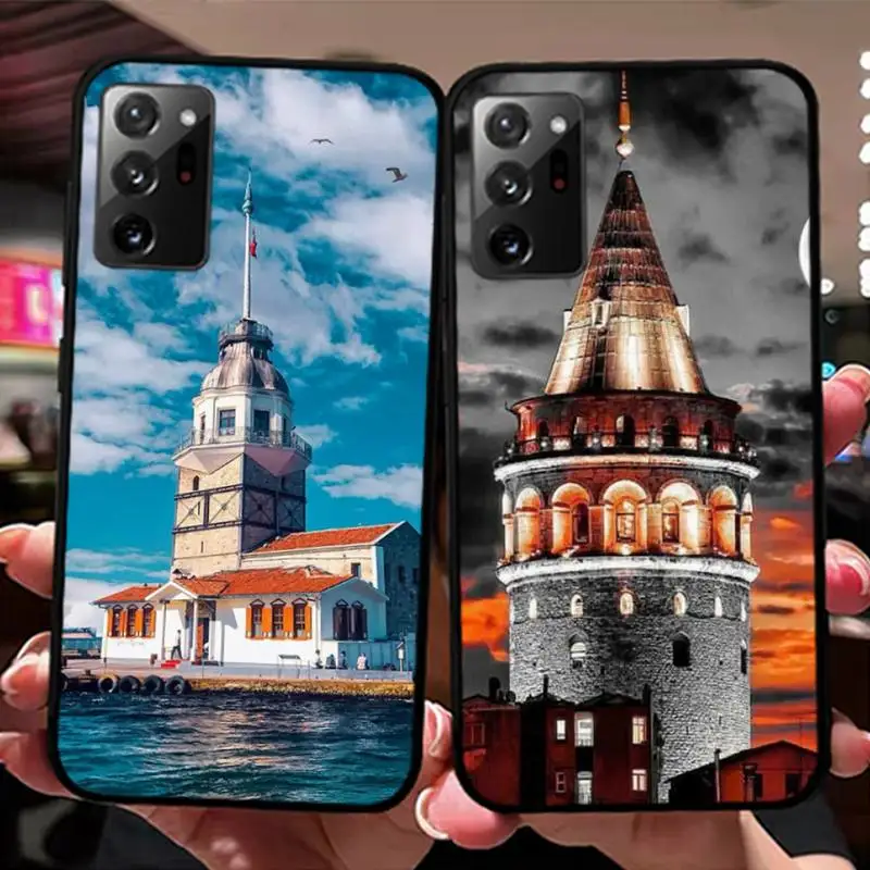 Turkey Istanbul Sceneary Building Phone Case for Samsung Note 5 7 8 9 10 20 pro plus lite ultra A21 12 72