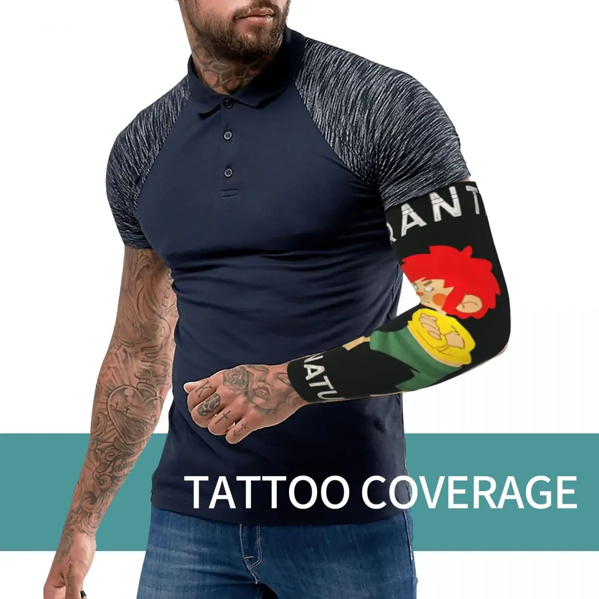 Pumuckl Grantig By Nature アウトドア アームスリーブ 日焼け止め UVカット カバー 夏 サイクリング タトゥースリーブ