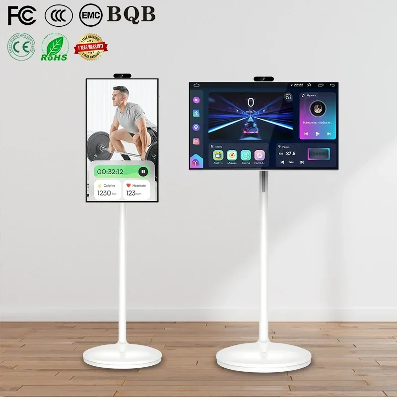 32-дюймовый 1080p Follow By Me подвижный сенсорный экран монито напольный Android беспроводной портативный умный телевизор для дома 32-дюймовый 1080p Follow By Me подвижный сенсорный экран монито напольный Android беспроводной портативный умный телевизор для дома