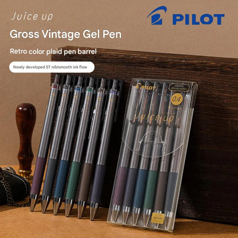 New Pilot Gross Retractable Pen ST Smooth Tip Comfortable Grip Water-resistant Ink Vintage Multi-Color Pens Practical Stationery